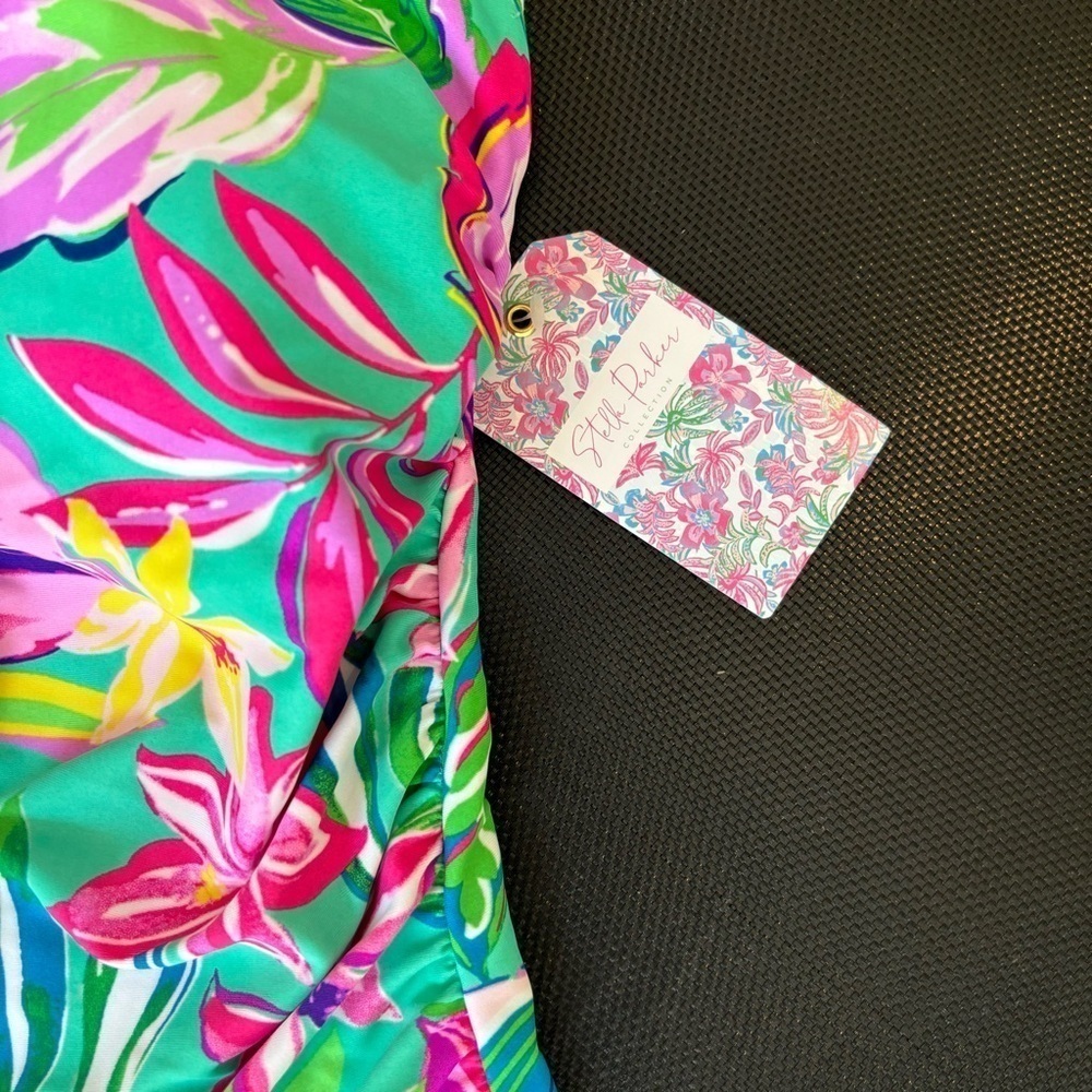 Stella Parker NWT Multi Color Floral One Piece Swimsuit - Picture 7 of 10